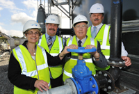 NI Water staff with Eddie McGrady, MP and Margaret Ritchie MLA, Minister for Social Development | NI Water News